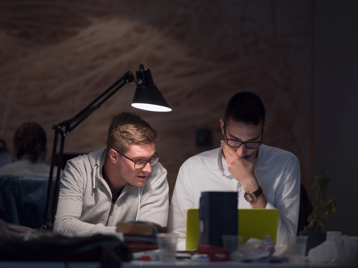 designers-in-the-night-startup-office